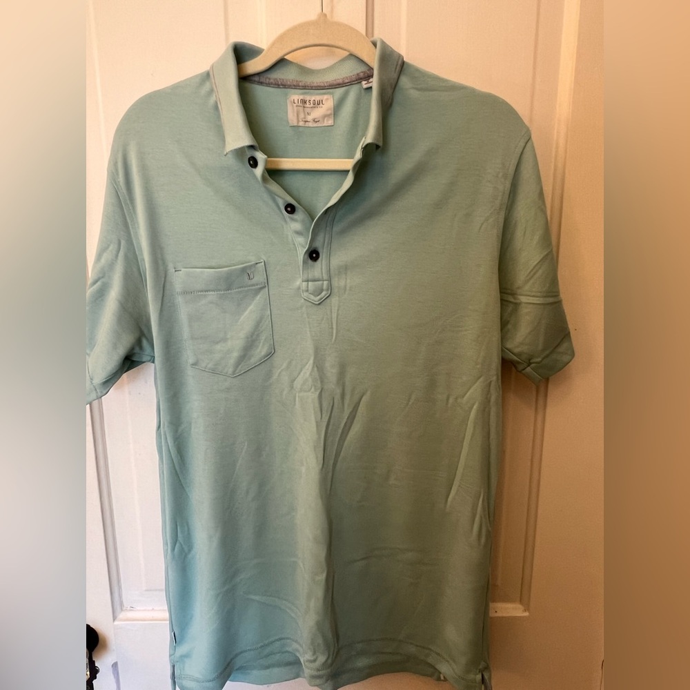Men’s light sage Linksoul golf polo